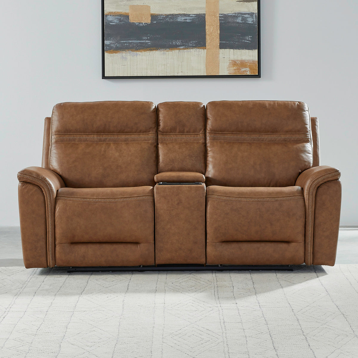 Cooper Loveseat w/Console P3 & ZG - Camel