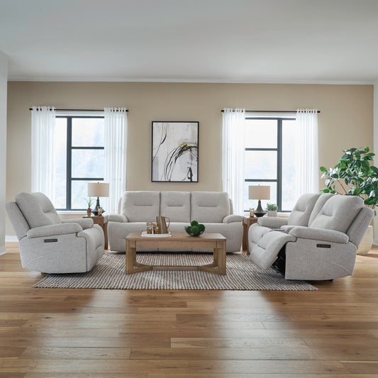 Cameron Sofa w/ Loveseat & Recliner (Nathan Ginger Fabric)