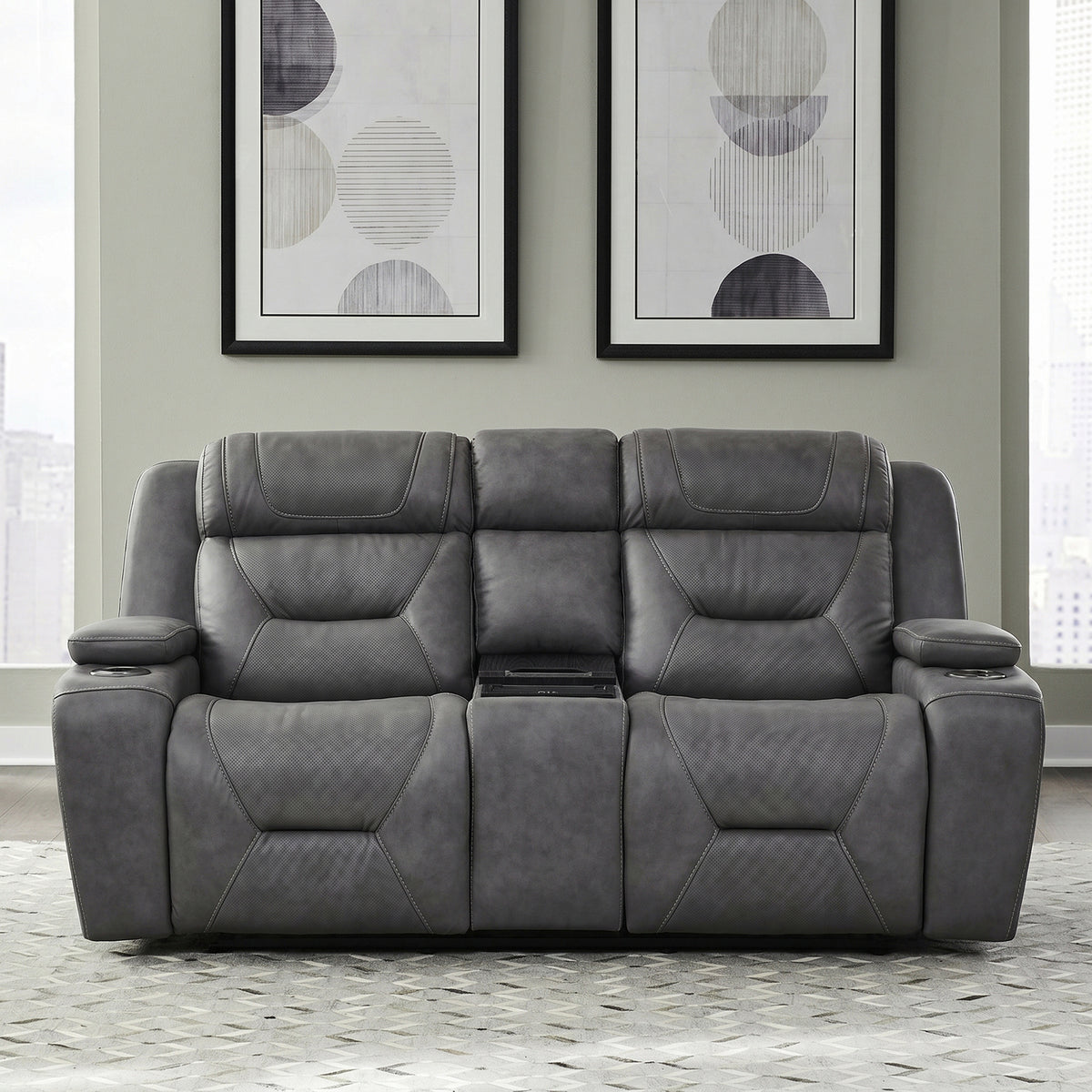 Chapman Loveseat w/ Cooling Console P2 & ZG
