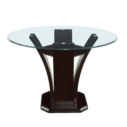 Daisy Round Counter Height Table, Glass Top