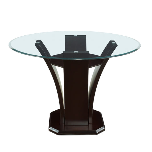 Daisy Round Counter Height Table, Glass Top