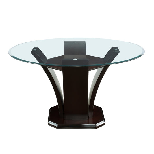 Daisy Round Dining Table, Glass Top