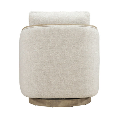 Nora Uph Swivel Accent Chair - Light Brown