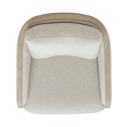 Nora Uph Swivel Accent Chair - Light Brown