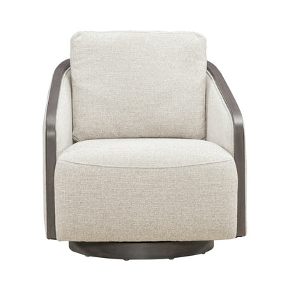 Nora Uph Swivel Accent Chair - Dark Brown