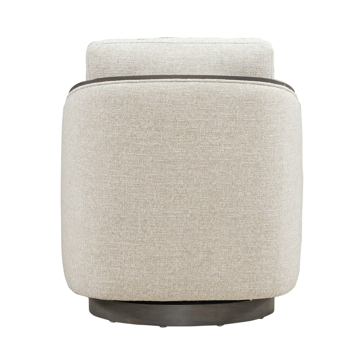 Nora Uph Swivel Accent Chair - Dark Brown