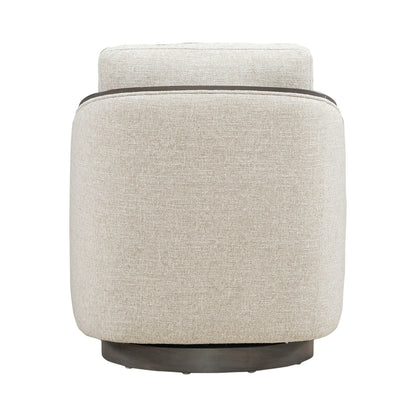 Nora Uph Swivel Accent Chair - Dark Brown
