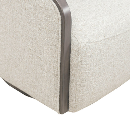 Nora Uph Swivel Accent Chair - Dark Brown