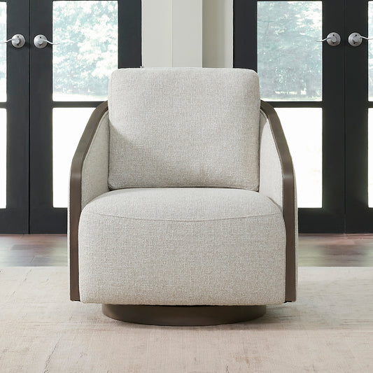 Nora Uph Swivel Accent Chair - Dark Brown