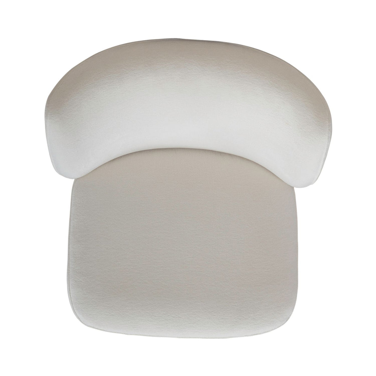 Accent Dining Chair w/ Casters - Ivory