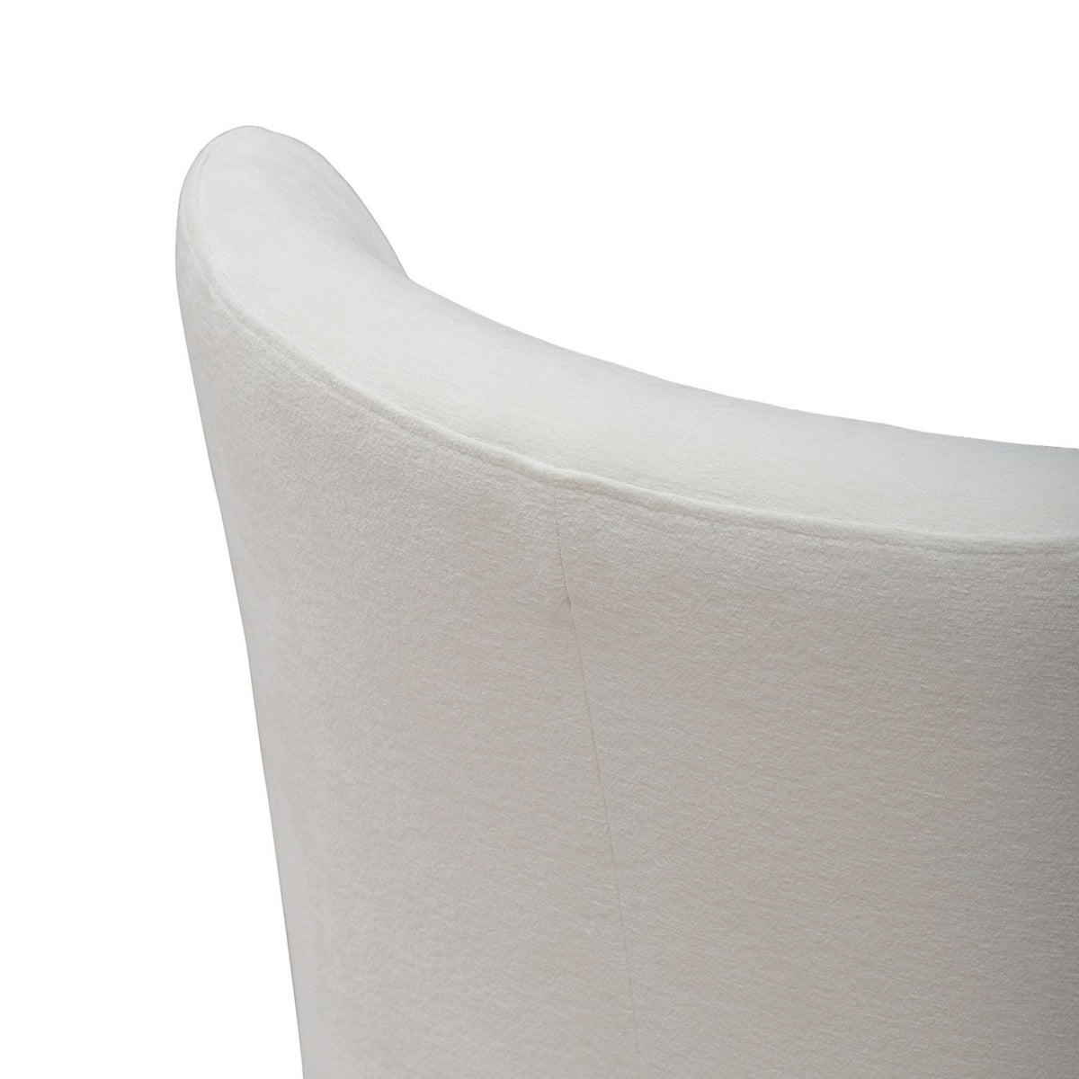 Accent Dining Chair w/ Casters - Ivory