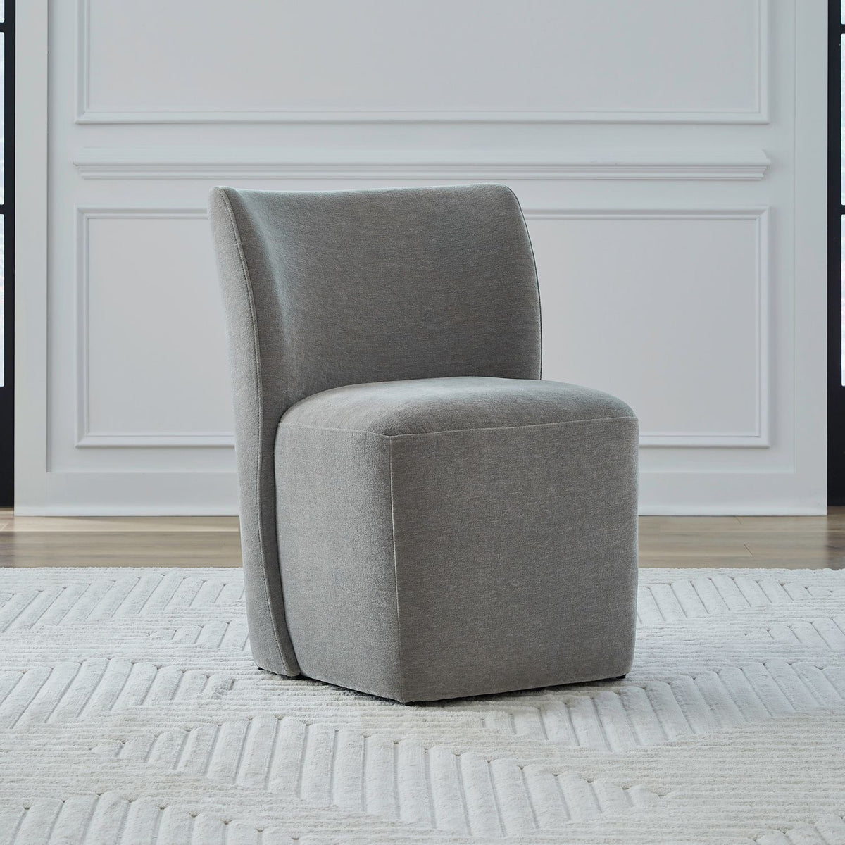 Accent Dining Chair w/ Casters - Sapphire