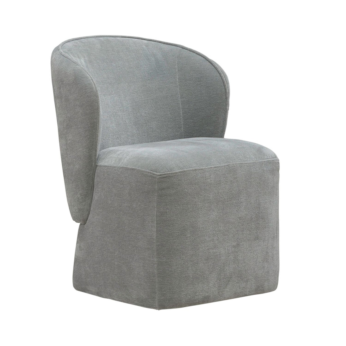 Accent Dining Chair w/ Casters - Sapphire