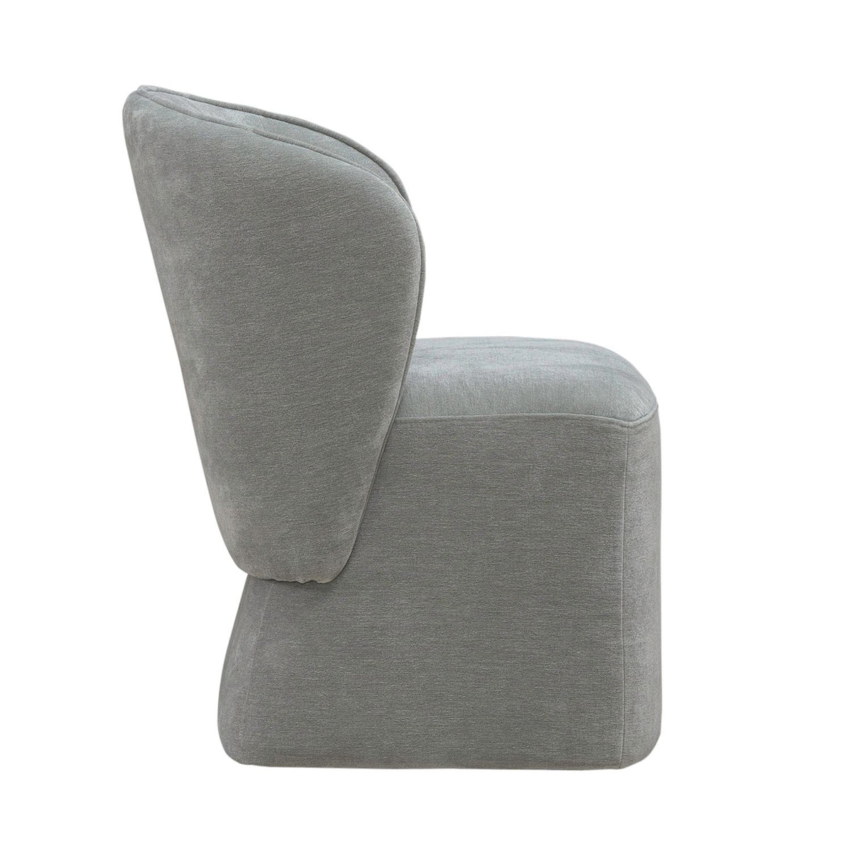 Accent Dining Chair w/ Casters - Sapphire