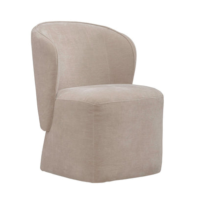 Accent Dining Chair w/ Casters - Wicker