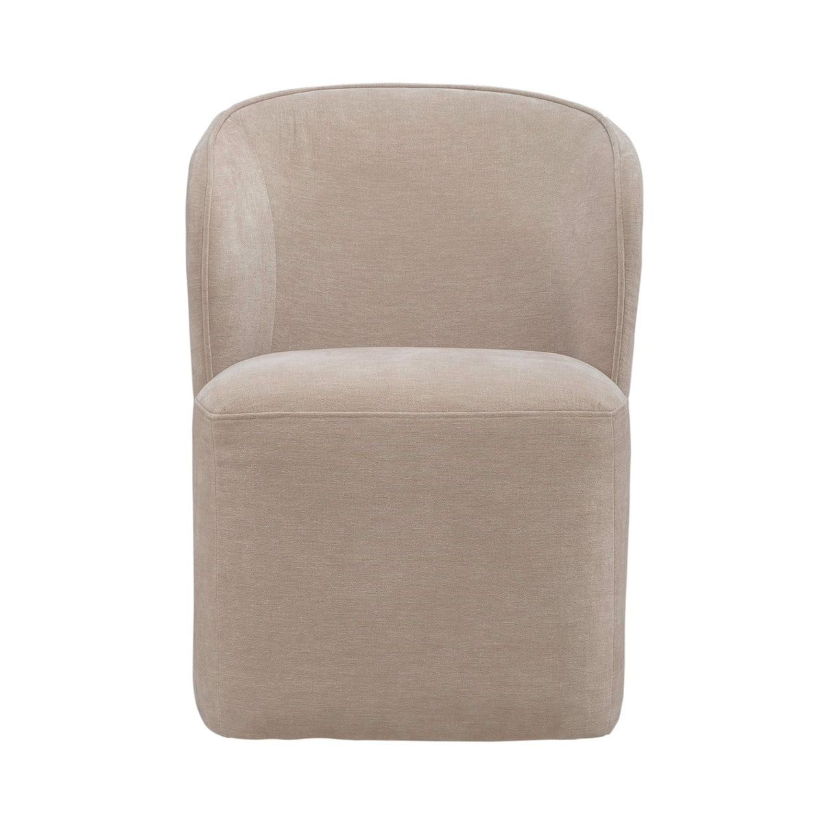 Accent Dining Chair w/ Casters - Wicker