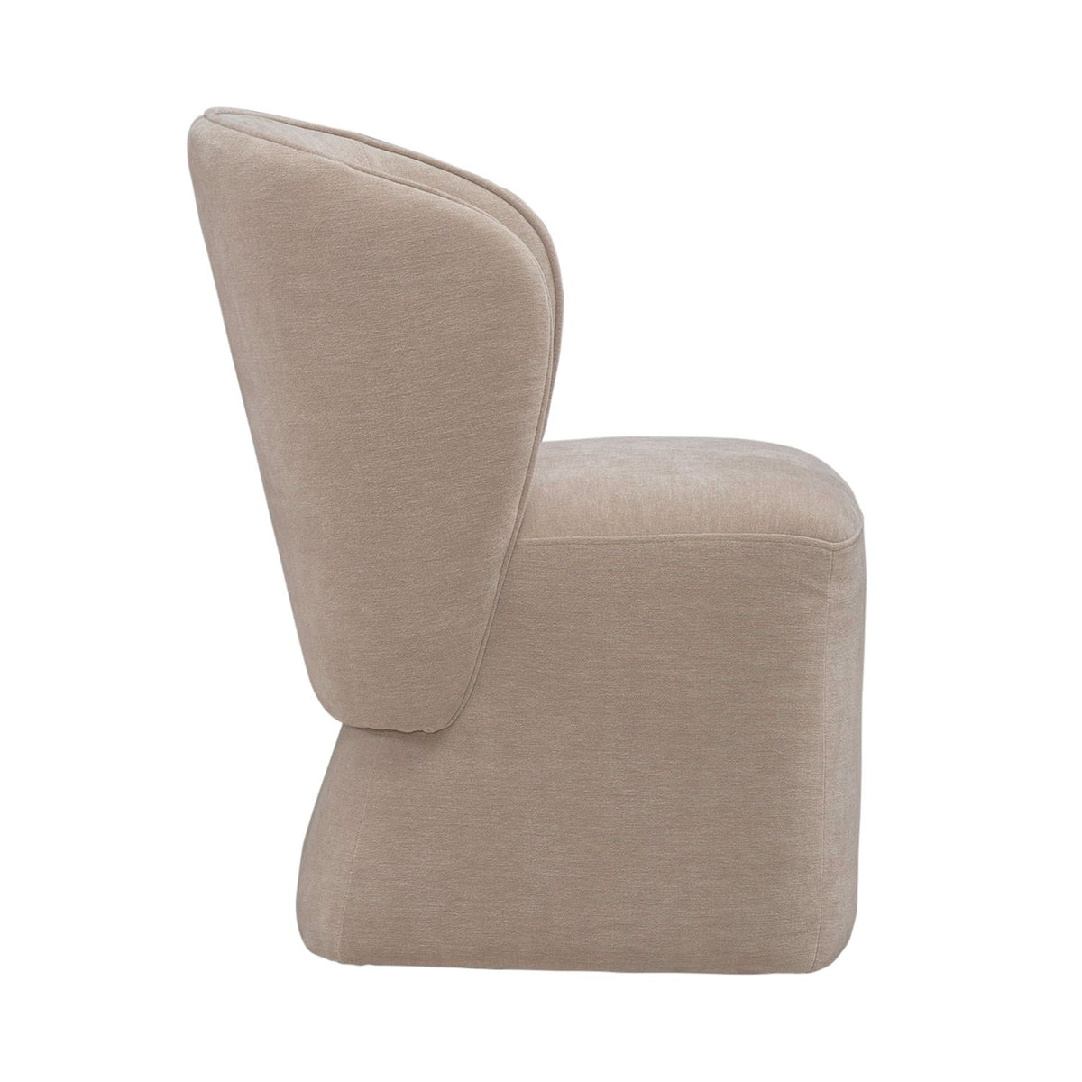 Accent Dining Chair w/ Casters - Wicker