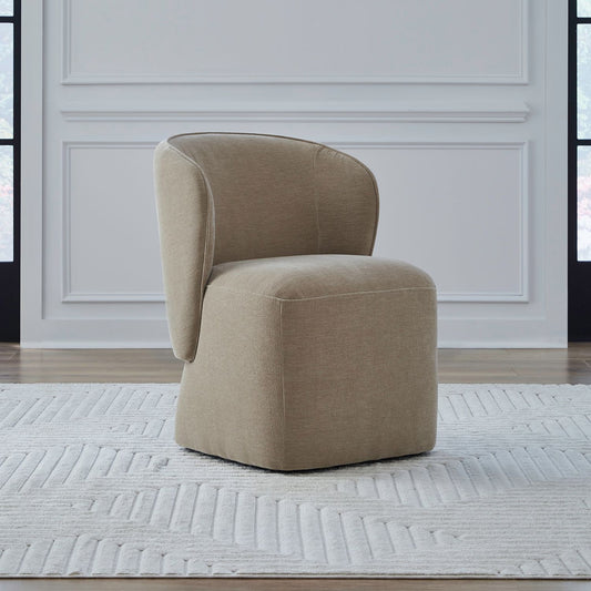 Accent Dining Chair w/ Casters - Wicker