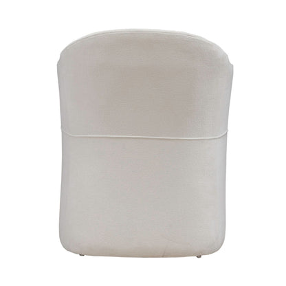 Accent Dining Chair w/ Casters - Ivory