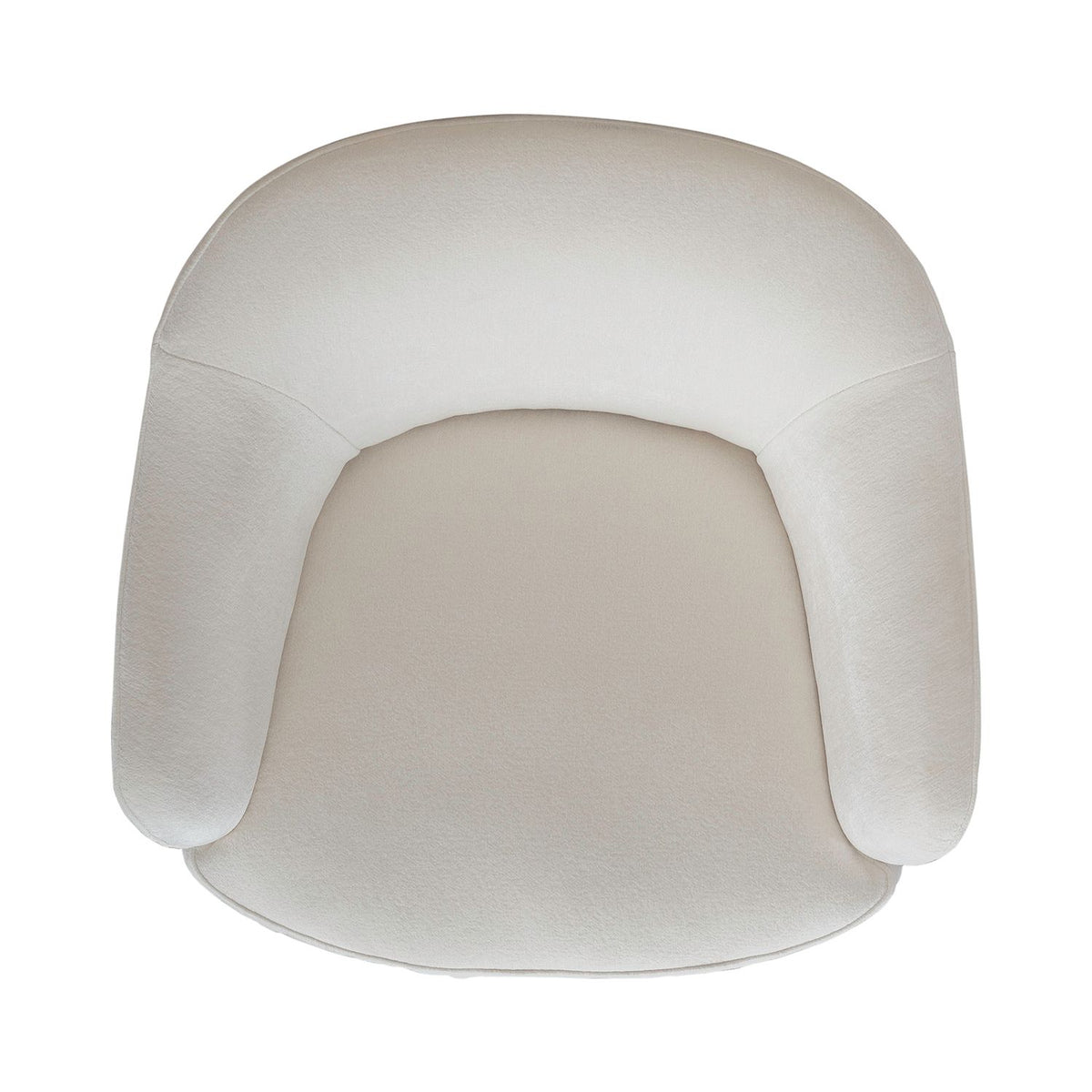 Accent Dining Chair w/ Casters - Ivory