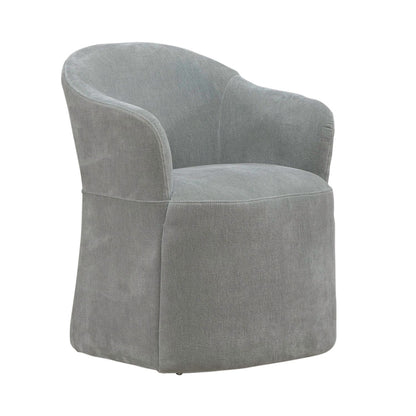 Accent Dining Chair w/ Casters - Sapphire