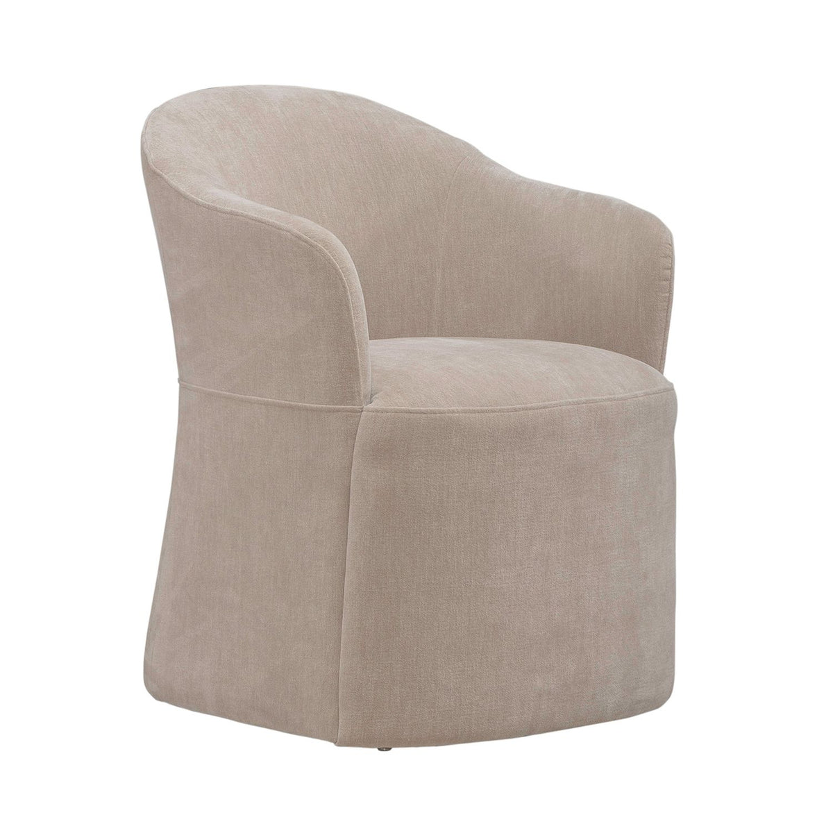 Accent Dining Chair w/ Casters - Wicker
