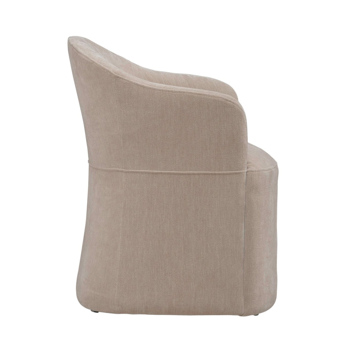 Accent Dining Chair w/ Casters - Wicker