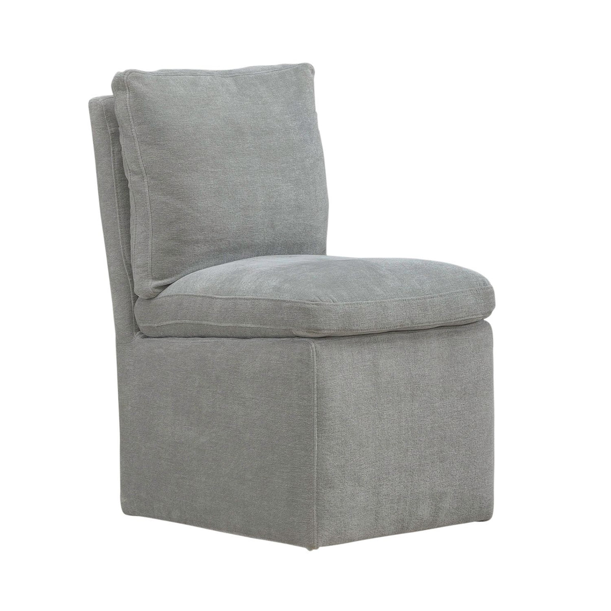 Accent Dining Chair w/ Casters - Sapphire