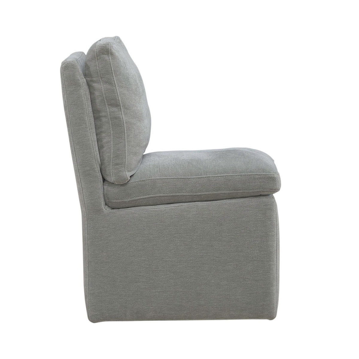 Accent Dining Chair w/ Casters - Sapphire