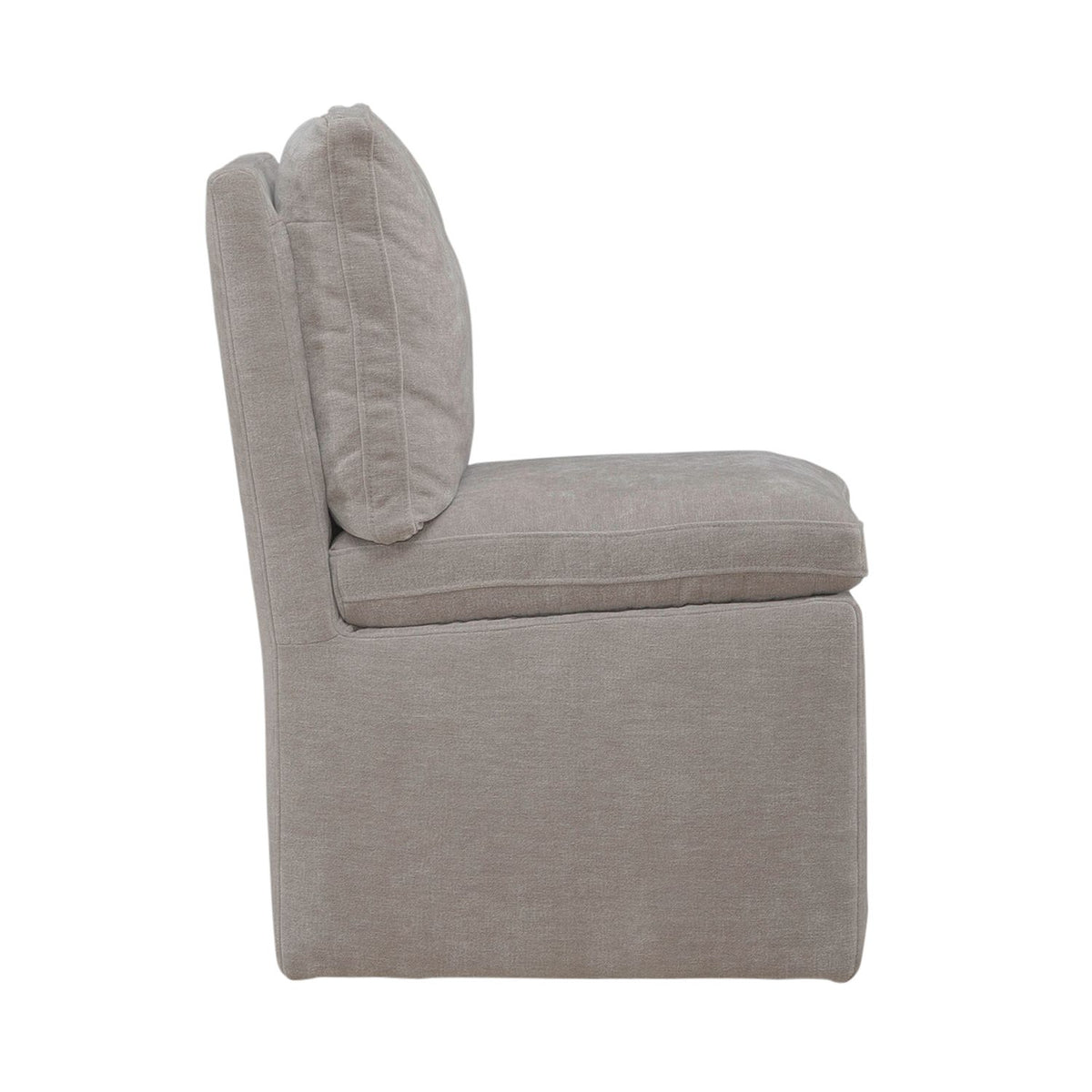 Accent Dining Chair w/ Casters - Truffle