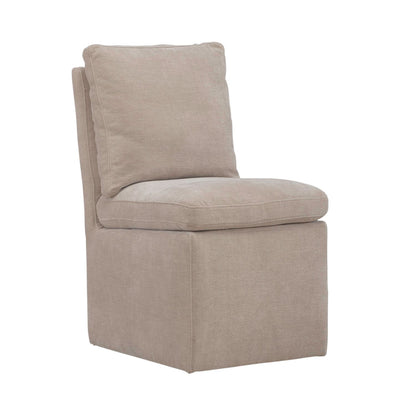 Accent Dining Chair w/ Casters - Wicker