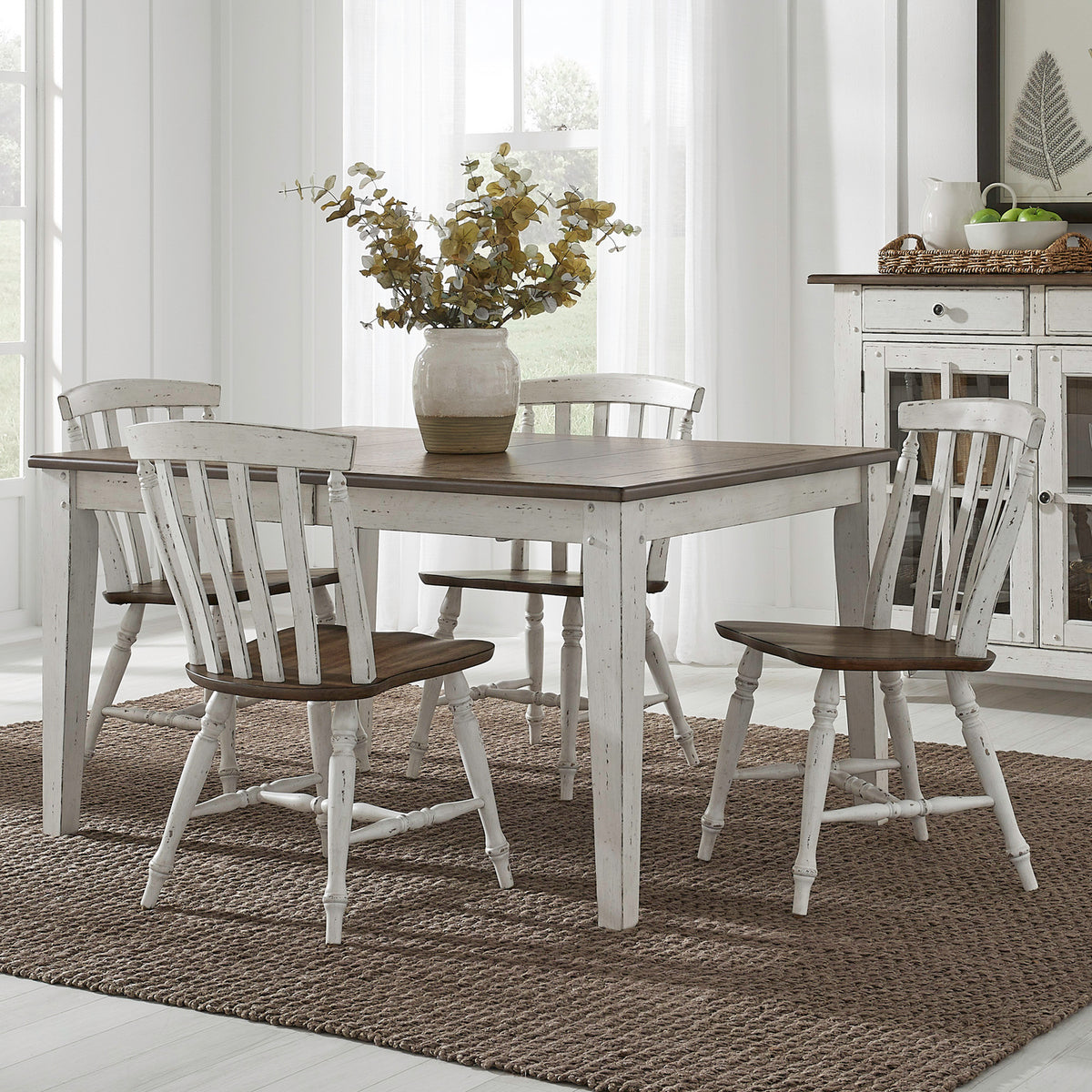 Al Fresco 5 Piece Rectangular Table Set