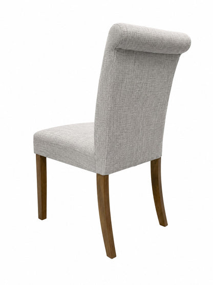 Uphl Dining Parson Chair, Grey Fabric