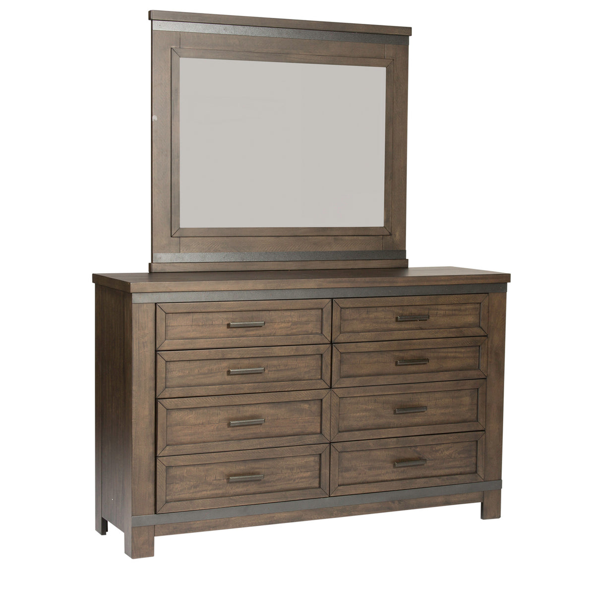 Thornwood Hills Queen Two Sided Storage Bed, Dresser & Mirror, Chest, Night Stand Bedroom Set