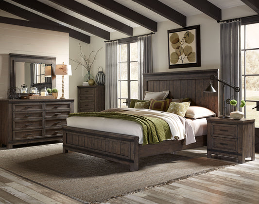 Thornwood Hills Queen Panel Bed, Dresser & Mirror