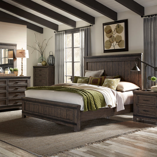 Thornwood Hills Queen Panel Bed, Dresser & Mirror, Night Stand Bedroom Set