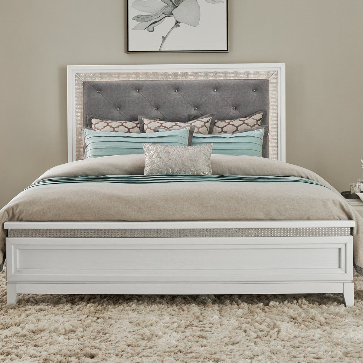 Reflections Queen Uph Bed, 2 Night Stands