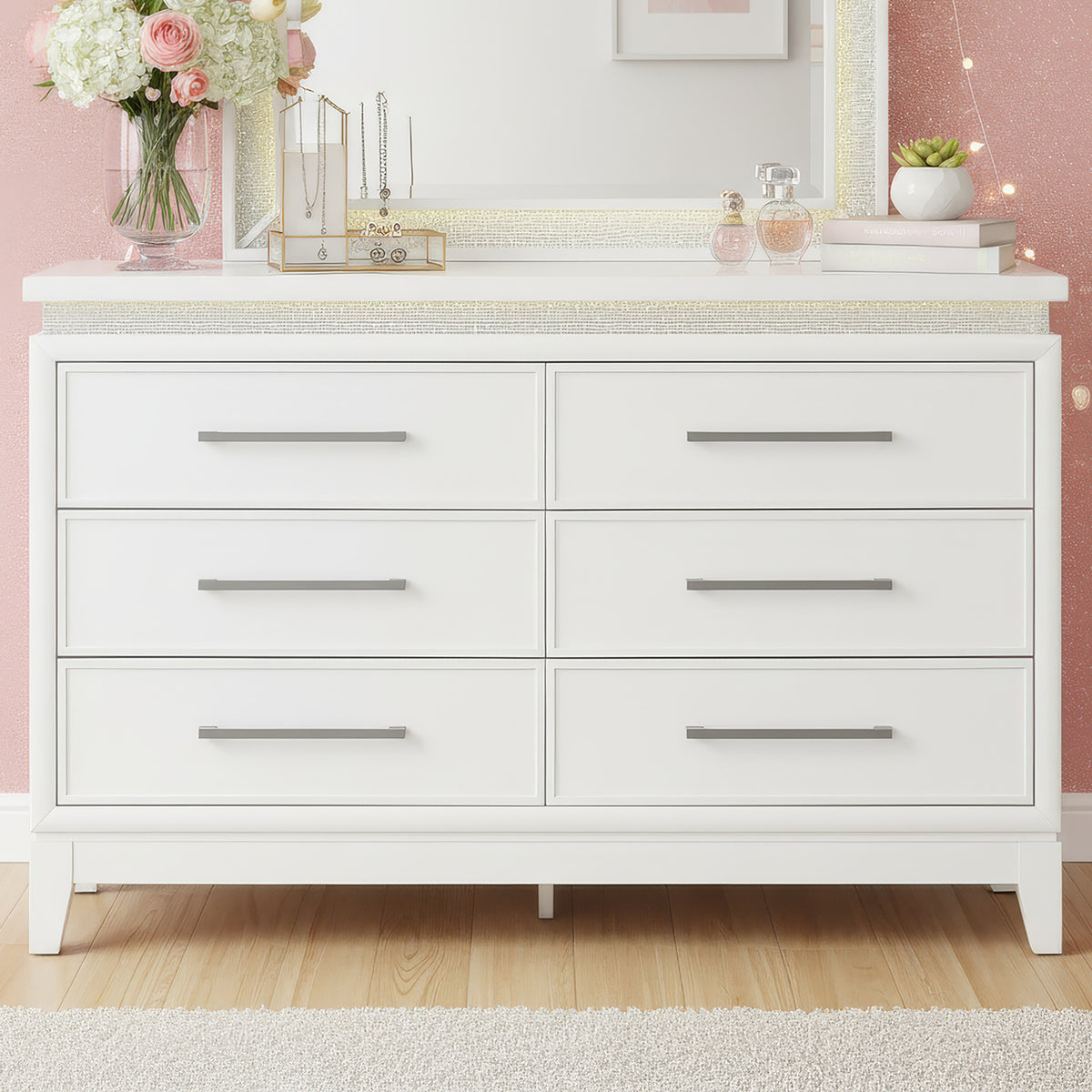 Reflections 6 Drawer Dresser w/ Lights