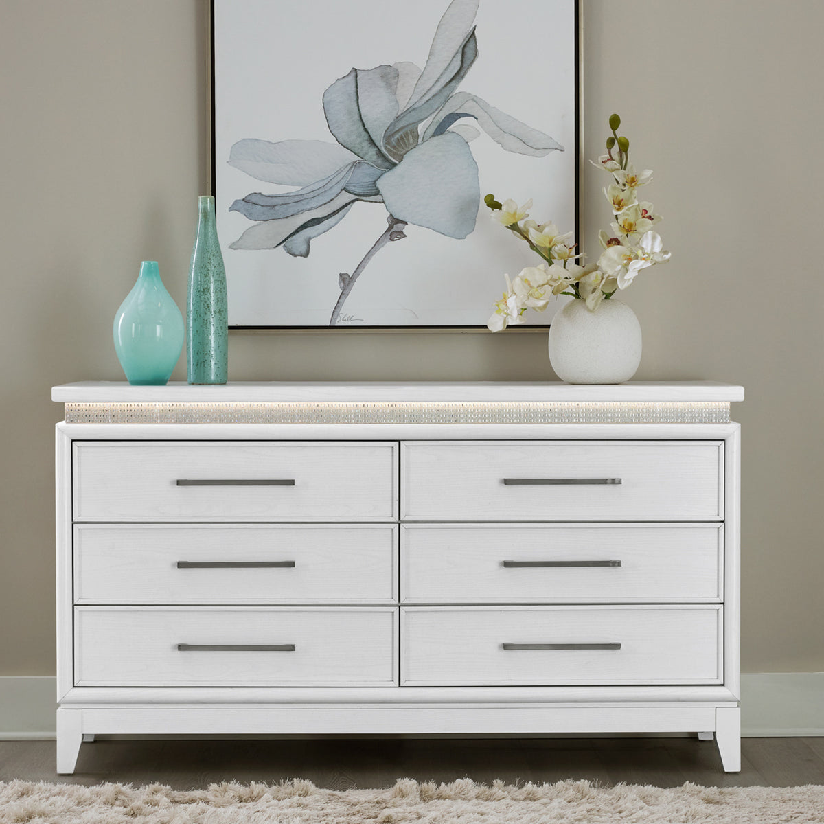 Reflections 6 Drawer Dresser w/ Lights