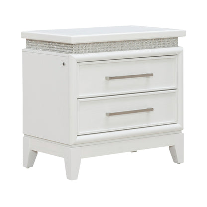 Reflections Nightstand w/ Lights and Charging Station