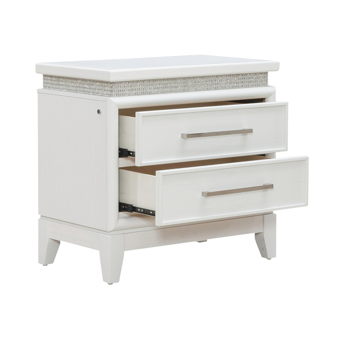 Reflections Nightstand w/ Lights and Charging Station