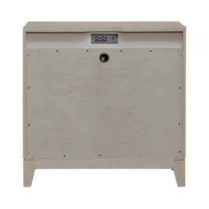 Brentwood 3 Drawer Nightstand w/ Charging Station