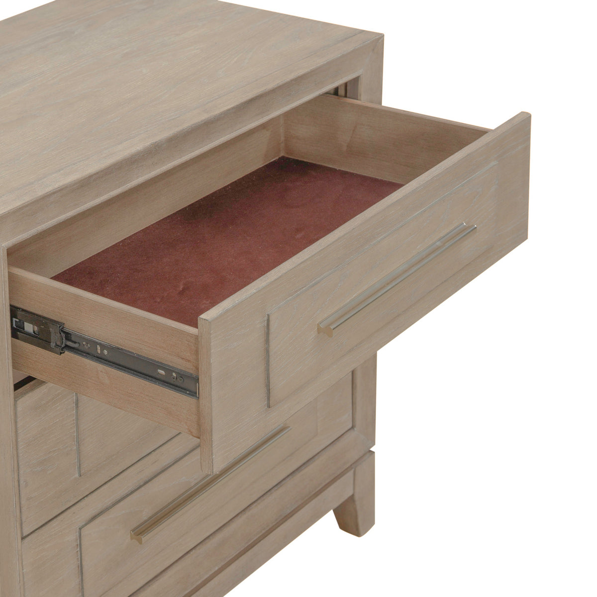 Brentwood 3 Drawer Nightstand w/ Charging Station