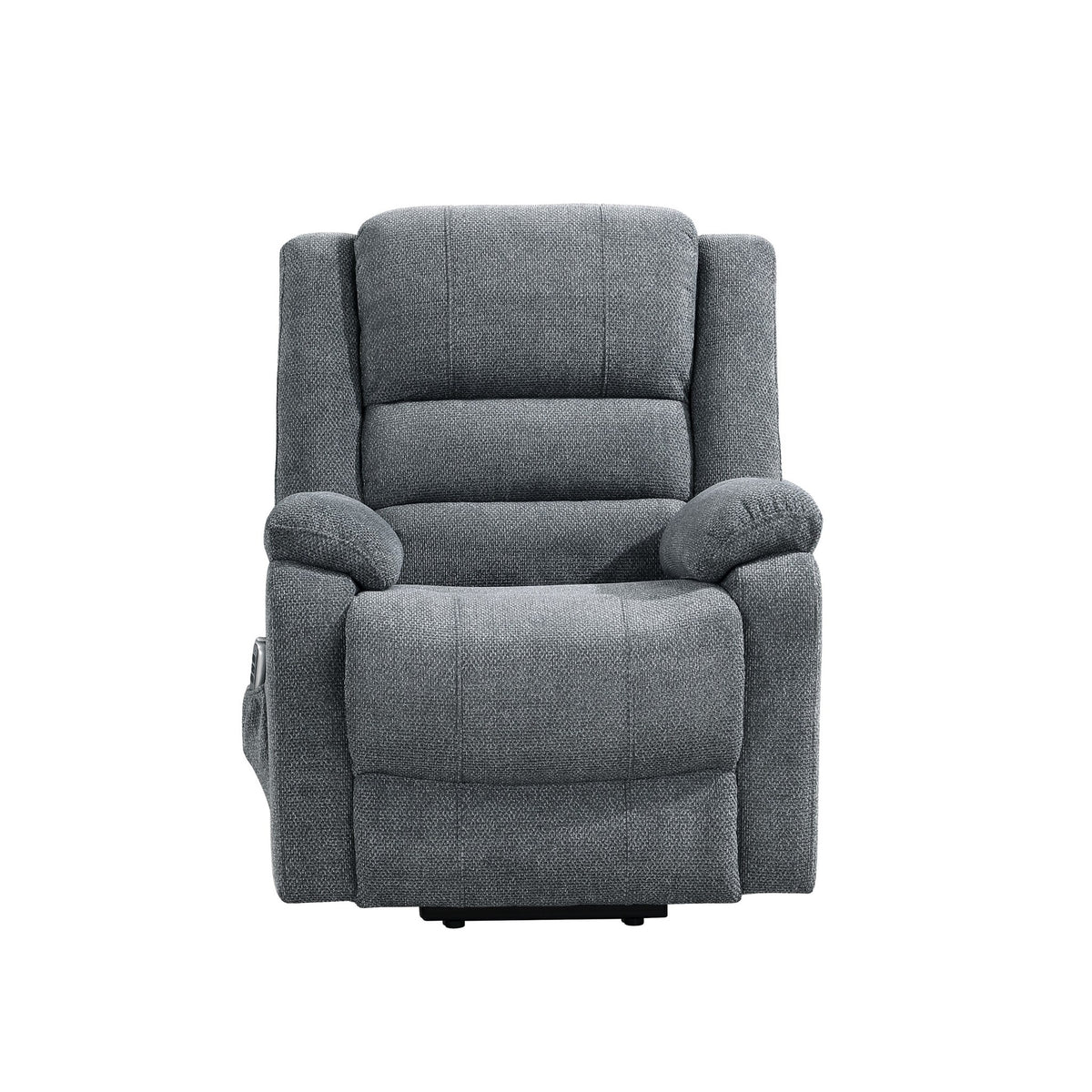 Power Lift Recliner, Gray Fabric