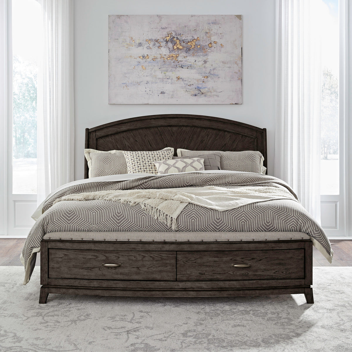Avalon Queen Panel Storage Bed