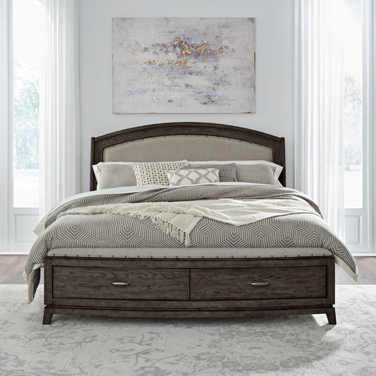 Avalon Queen Uph Storage Bed