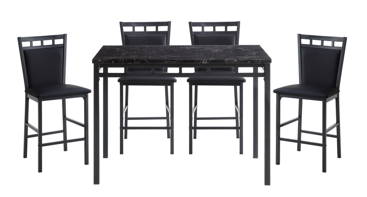 Counter Height Chr, Bk (4 In 1 Box)