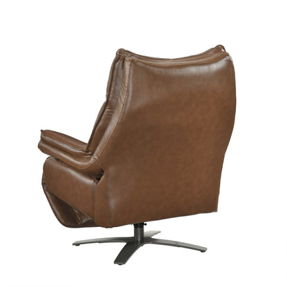 Fulcrum Power Reclining Swivel Chair with Manual Adjustable Headrest