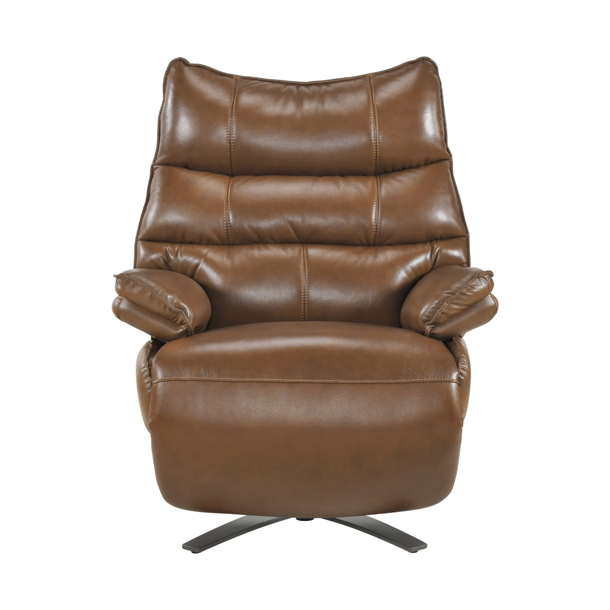 Fulcrum Power Reclining Swivel Chair with Manual Adjustable Headrest