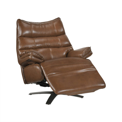 Fulcrum Power Reclining Swivel Chair with Manual Adjustable Headrest